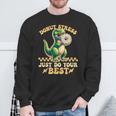 Testing Day Donut Stress Do Just Your Best T-Rex Dinosaur Sweatshirt Gifts for Old Men