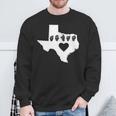 Texas Pride Sign Language Sweatshirt Gifts for Old Men