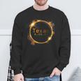 Texas Total Solar Eclipse 2024 Solar Eclipse Sweatshirt Gifts for Old Men