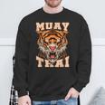 Thai Boxer Tiger Muay Thai Sweatshirt Geschenke für alte Männer