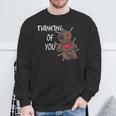 Thinking Of You Macabre Voodoo Doll For Valentine's Day Sweatshirt Gifts for Old Men