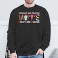 Thoughts And Prayers Vote Policy And Change Equality Rights Sweatshirt Gifts for Old Men