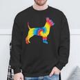 Tie Dye Chihuahua Rainbow Print Dog Pup Hippie Peace Sweatshirt Gifts for Old Men
