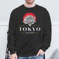 Tokyo Japan Lotus 1873 Vintage Retro Kanji Souvenir Sweatshirt Geschenke für alte Männer