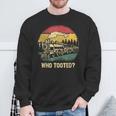 Who Tooted Train Lover Boys Collector Railroad Sweatshirt Gifts for Old Men