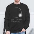 Total Eclipse 2017 And 2024 Totality Sweatshirt Gifts for Old Men