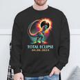 Total Eclipse 2024 Total Solar EclipseRex Dinosaur Sweatshirt Gifts for Old Men