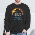 Total Eclipse 2024 Totality Twice In A Lifetime 2017 Sweatshirt Gifts for Old Men