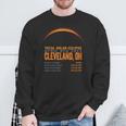 Total Solar Eclipse 2024 Cleveland Ohio Path Of Totality Sweatshirt Gifts for Old Men