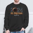 Total Solar Eclipse 2024 Erie Pennsylvania April 8 2024 Sweatshirt Gifts for Old Men