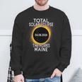 Total Solar Eclipse 2024 The Forks Maine Path Of Totality Sweatshirt Gifts for Old Men