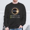 Total Solar Eclipse 2024 Twice In A Lifetime Spring Totality Sweatshirt Gifts for Old Men Total Solar Eclipse 2024 Twice In A Lifetime Spring Totality Sweatshirt Gifts for Old Men