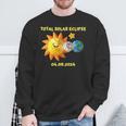 Total Solar Eclipse April 08 2024 Twice In Lifetime Sweatshirt Gifts for Old Men