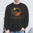 Total Solar Eclipse April 8 2024 America Map Totality Sweatshirt Gifts for Old Men