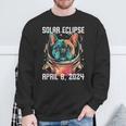 Total Solar Eclipse April 8 2024 French Bulldog Sweatshirt Gifts for Old Men