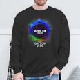 Total Solar Eclipse Dayton Ohio 2024 Colorufl Totality Sweatshirt Gifts for Old Men