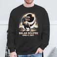 Total Solar Eclipse Dinosaur Dino T-Rex April 8 2024 Kid Boy Sweatshirt Gifts for Old Men