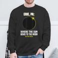Total Solar Eclipse Erie Pennsylvania 040824 Solar Eclipse Sweatshirt Gifts for Old Men