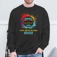 Total Solar Eclipse Ohio 2024 Colorful Eclipse 040824 Sweatshirt Gifts for Old Men