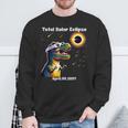Total Solar Eclipse T-Rex April 8 2024 America Solar Eclipse Sweatshirt Gifts for Old Men