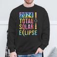 Total Solar Eclipse Tie Dye April 8 2024 Totality Usa Sweatshirt Gifts for Old Men