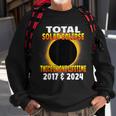 Total Solar Eclipse Twice In One Lifetime 2017 & 2024 Cosmic Sweatshirt Gifts for Old Men