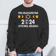 Total Solar Eclipse Us Tour 04 08 2024 Little Rock Arkansas Sweatshirt Gifts for Old Men