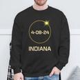 Totality Path 2024 Indiana Total Eclipse Pocket Sweatshirt Gifts for Old Men