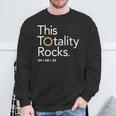 This Totality Rocks 2024 Total Solar Eclipse Totality Sweatshirt Gifts for Old Men