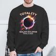 Totality Solar Eclipse April 8 2024 Event Souvenir Graphic Sweatshirt Gifts for Old Men