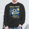 Totality Total Solar Eclipse Twice In A Lifetime Van Gogh Sweatshirt Gifts for Old Men