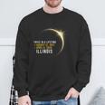 Totality Twice In A Lifetime Solar Eclipse 2024 Illinois Sweatshirt Gifts for Old Men