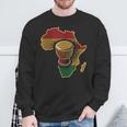 Traditional African Drumming Black History African Drum Sweatshirt Gifts for Old Men