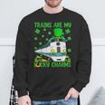 Trains Are My Lucky Charms Train St Patrick's Day Sweatshirt Gifts for Old Men