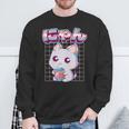 Transgender Pride Kawaii Cat Strawberry Milk Trans Flag Sweatshirt Gifts for Old Men