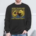 More Trash Can Less Trash Can't Raccoon Meme Sweatshirt Gifts for Old Men