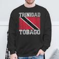 Trinidad And Tobago Flag National Pride Roots Country Family Sweatshirt Gifts for Old Men