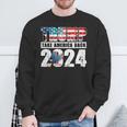 Trump 2024 Flag Take America Back 4Th Of July Trump 2024 Sweatshirt Gifts for Old Men