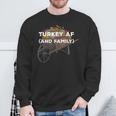 Türkei Af Thanksgiving Familie Truthahn Tagerwandte Papa Witze Sweatshirt Geschenke für alte Männer