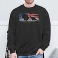 Turkey Hunter Fun Turkey Hunting Patriotic Usa Flag Sweatshirt Gifts for Old Men