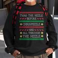 Twas The Nizzle Before Christmas Hip Hop Rap GangstaSweatshirt Gifts for Old Men