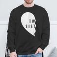 Twin Sisters Heart Half Matching Set 1 Of 2 Sweatshirt Gifts for Old Men