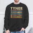 Tyner Family Name Tyner Last Name Team Sweatshirt Gifts for Old Men