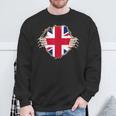 Uk England Flag English Hero Costume Sweatshirt Geschenke für alte Männer