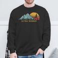 Ultra Runner Retro Style Vintage Ultramarathon Sweatshirt Gifts for Old Men