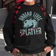 Undead Lives Splatter Zombie Sweatshirt Gifts for Old Men