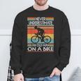 Never Underestimate An Old Man On A Bike Cycling Sweatshirt Gifts for Old Men