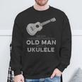 Never Underestimate An Old Man With A Ukulele Humor Sweatshirt Gifts for Old Men