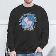Never Underestimate The Power Of A Unicorn Quote Sweatshirt Gifts for Old Men