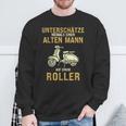 Underschätze Niemal Alten Mann Scooter Grandpa Dad S Sweatshirt Geschenke für alte Männer